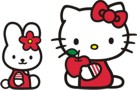 biglietto per invito festa compleanno a tema Hello Kitty